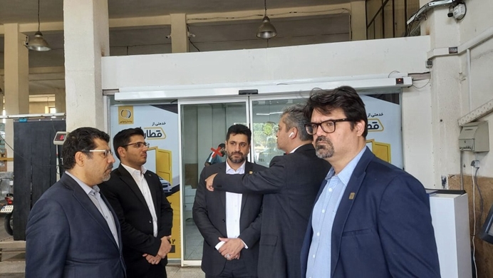بازدید مدیر عامل مؤسسه صندوق پس‌انداز کارکنان راه‌آهن از قطاربار