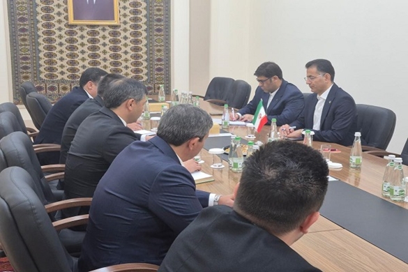 دیدار مدیران ارشد شرکت راه آهن حمل و نقل با وزیر راه آهن ترکمنستان